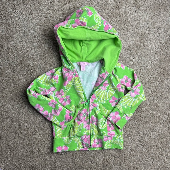 Girl’s Lily Pulitzer Zip Up Hoodie - Picture 1 of 8